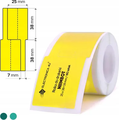 Image de Étiquettes autocollantes à transfert thermique pour câbles Niimbot M2 M3 25x38+38