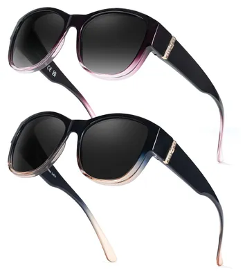 Produktbild von Omgoods – Set aus 2 polarisierten Sonnenbrillen für Damen, UV400-Schutz