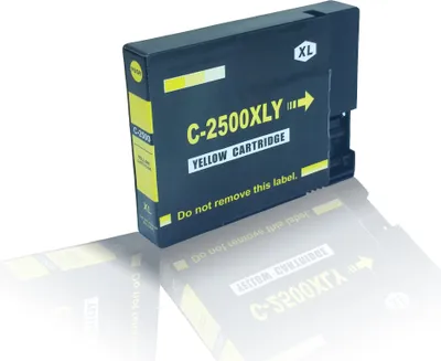Produktbild von kompatible Tintenpatrone - Yellow - für Canon Maxify iB4000 Series iB4050 MB5000 Series MB5050 MB5300 Series MB5350 PGI2500YXL PG2500 PGI-2500Y PGI2500Y PGI-2500XL - Eco Office Serie
