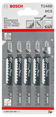Produktbild von Stichsägeblatt T 144 D Speed for Wood, 5er-Pack