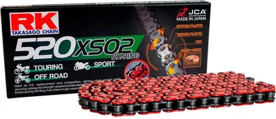 Produktbild von Rk-Kette 520 xso2 118 c rot grau offen