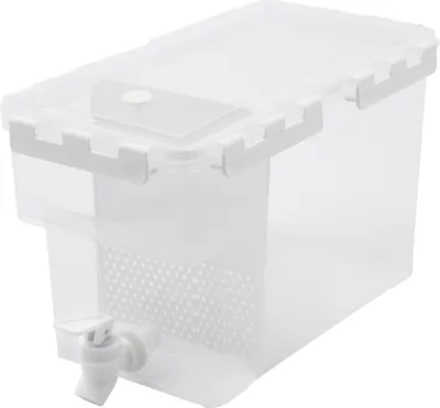 Image de 6L Distributeur de boissons en plastique avec robinet Séparateur pour réfrigérateur (blanc)