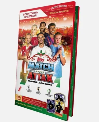 Productafbeelding van Topps UEFA Champions League "MA" EXCLUSIEVE ADVENTSKALENDER 2025/2026 + Heartforcards® verzendbescherming