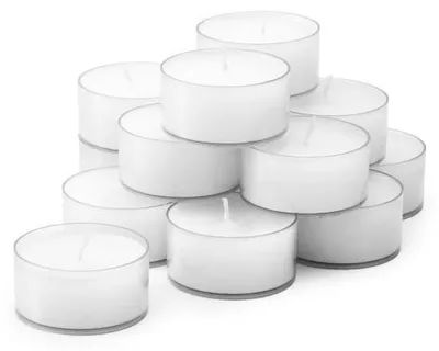 Produktbild von Branded By Teelichter Ø 4 cm - Weiß - 50 Stück