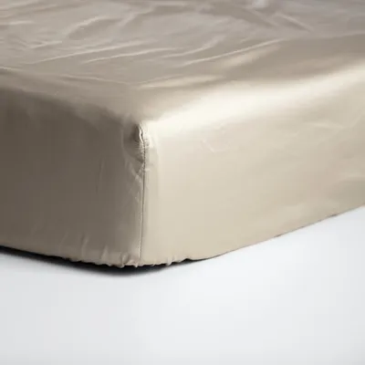 Produktbild von Cinderella Sundays - Spannbettlaken (bis 35 cm) - Satin - 160x200 cm - Taupe