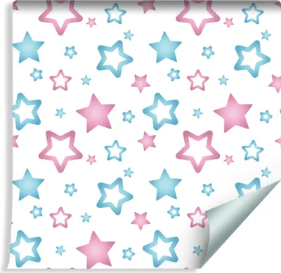 Obrázok produktu pre 10m VLIES WALLPAPER rolka škôlka farebné hviezdy obloha príroda XXL