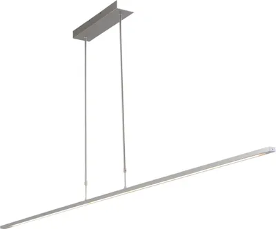 Produktbild von LED Pendelleuchte Zeitlos "Real 2" Nickel mattAluminium Metall Hängelampe Wohnzimmer Esstisch