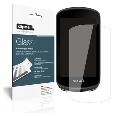 Produktbild von 2x Schutzfolie für Garmin Edge 1030 Plus - Anti-Shock 9H Folie dipos Glass Kunststoffglas