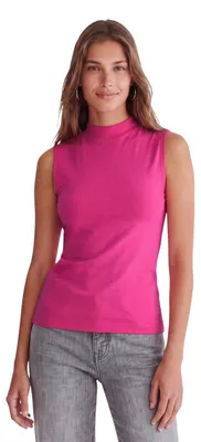 Immagine prodotto di Maglia Basic Street One Studio con colletto a dolcevita, tinta unita, color rosso fragola, taglia 44
