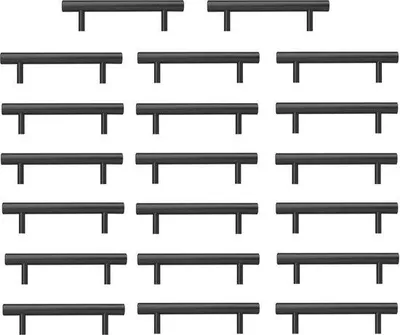 Produktbild von Famanu Küchenschrankgriffe 128 mm aus Edelstahl - Set von 20 mit Lochinstallation