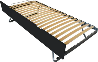 Produktbild von Schubladenbett 90x190 aus massiver Kiefer - Schwarz
