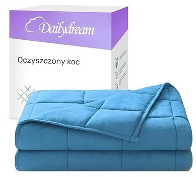 Zdjęcie produktu dla Koc obciążeniowy bawełniany 6 kg dla dorosłych relaks sen 135X200
