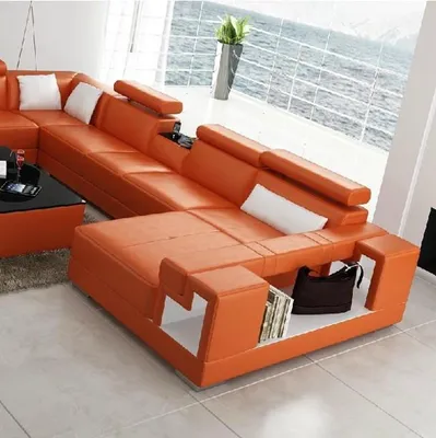 Produktbild von Eckgarnitur U Form Sofa Wohnlandschaft U Form Ecksofa Couch Polster Polster Neu