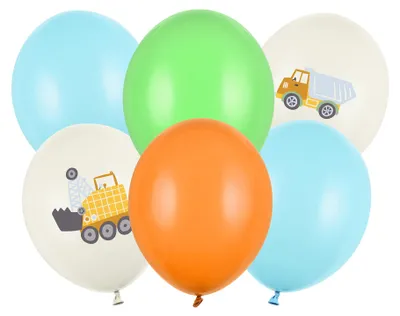 Zdjęcie produktu dla PartyDeco SB14P-334-000-6, Zabawka - balon, Lateks, Wielobarwny, Obraz, Przyjęcie, Uniwersalne, Obraz wygenerowany przez AI