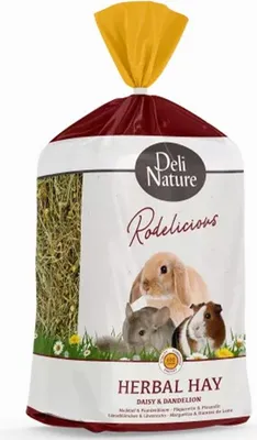 Image de Deli Nature Rodelicious foin aux herbes marguerite et pissenlit - 600g Deli Nature