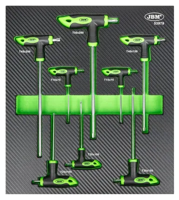 Image de Jbm - Coffret d'outils, 8 pièces, couleur verte. Vert, taille unique
