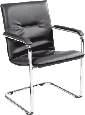 Produktbild von Nowy Styl Besucherstühle Rumba RUMBA CR SP01 schwarz Leder, 2 St.