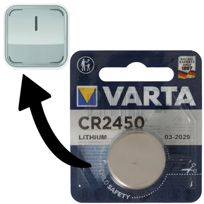 Image de Pile adaptée à Ledvance SMART + Switch, Osram SMART + Switch 1x Varta CR2450 pile lithium IEC CR 2450