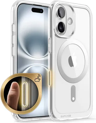 Image de Coque Supcase UB compatible avec l'iPhone 16 - Compatible avec MagSafe - Transparente