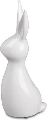 Produktbild von Dekofigur Hase MODERN stehend weiß H. 28cm Keramik Formano WA