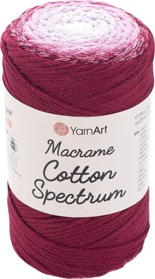 Zdjęcie produktu dla Yarn Art Macrame Bawełna Spectrum 225 m 1314 Violet Pink Sznurek