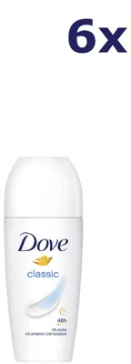 Obrázok produktu pre 6x Dove 50 ml dezodorant v guličke classic