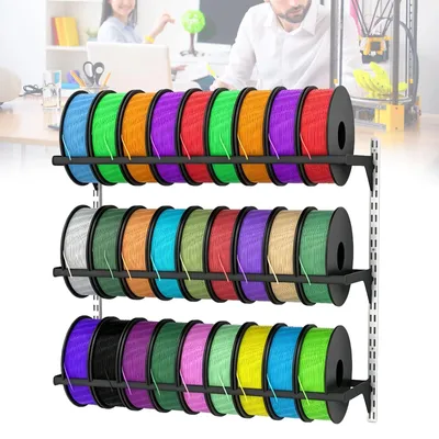 Image de Étagère à 3 niveaux pour le stockage de filaments, compatible avec les imprimantes 3D (Elzusha)