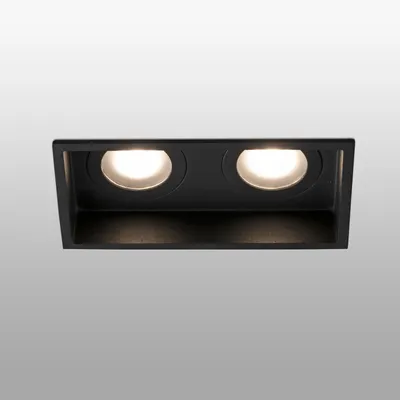 Produktbild von Faro 40125, 2 Glühbirne(n), LED, GU10, IP44, Schwarz