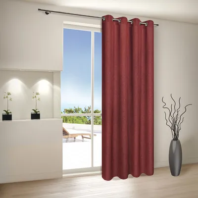 Produktbild von Gerster Ösenschal aus Dekostoff, 140 × 235 cm, Bordeaux