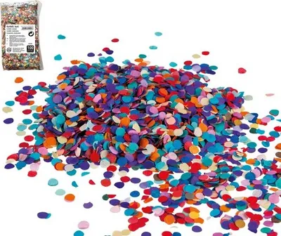 Produktbild von Konfetti bunt sortiert aus Papier 100g