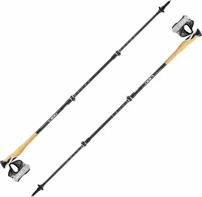 Zdjęcie produktu dla Leki Cross Trail Lite Carbon Black/White/Naturalcarbon 100 - 135 cm Kije trekkingowe