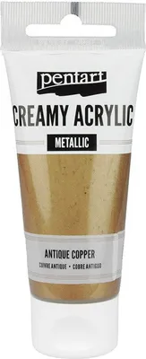 Imagen del producto de Pintura acrílica metálica, color cobre, cremosa, 60 ml - PENTART
