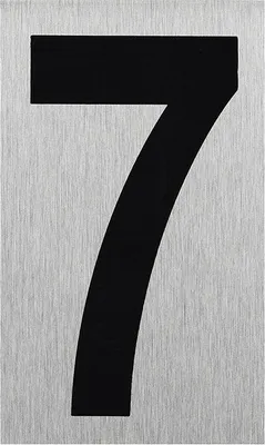 Image de Plaque de porte en aluminium " 7 " 100x60mm
