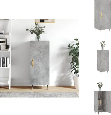 Produktbild von vidaXL Sideboard Betongrau 34,5x34x90 cm Holzwerkstoff -  Sideboards