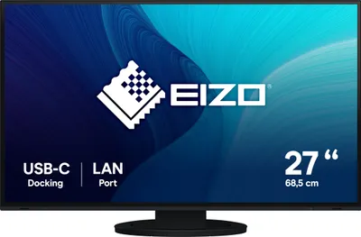 Produktbild von EIZO FlexScan EV2795-BK, 68,6 cm (27"), 2560 x 1440 Pixel, Quad HD, LED, 5 ms, Schwarz