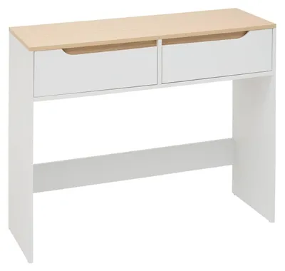 Produktbild von Rechteckige Luma-Konsole, 34 x 100 cm, 2 Schubladen, weiß