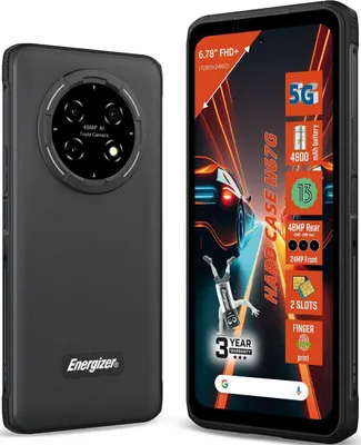 Obrázek produktu pro Energizer H67G, 17,2 cm (6.78"), 4 GB, 128 GB, 48 MP, Android 13, Černá
