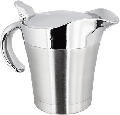 Image de Pot isotherme Juskan - 450 ml - À double paroi - Convient pour les jus, les crèmes, la crème fraîche et les sauces