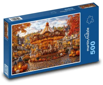 Obrázek produktu pro Puzzle 500 Posvícení na návsi - martinpuzzle