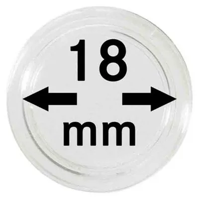 Produktbild von Lindner 2251018 Münzkapseln 18 mm-100er Pack