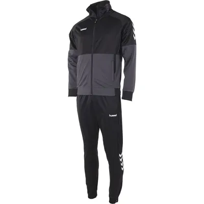Produktbild von Hummel Authentic Trainingsanzug Polyester Herren - Schwarz / Anthrazit  | Größe: M