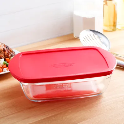 Produktbild von Lunchbox hermetisch Ô Cuisine Durchsichtig Borosilikatglas: 2,5 l - 28 x 20 x 8 cm