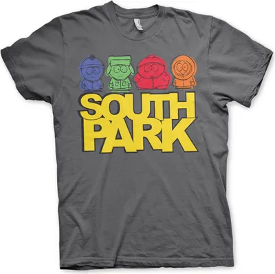 Produktbild von South Park Sketched T-Shirt - Large - DarkGrey
