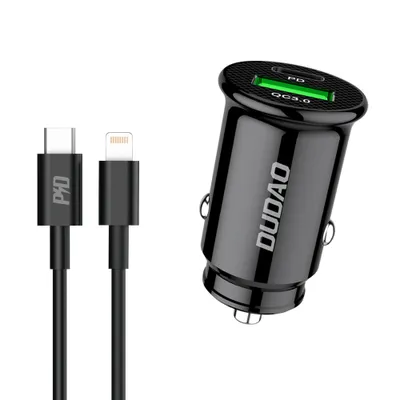 Produktbild von Autoladegerät KFZ-Ladegerät QC 3.0 Power Delivery Schnell Ladeadapter Dudao