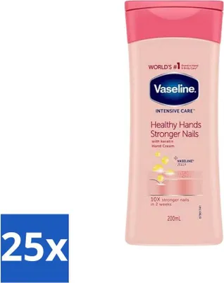 Immagine prodotto di Crema mani di vaselina Mani sane e unghie più forti 200 ml - Confezione risparmio - 25 pezzi