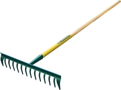 Produktbild von Duopro Rechen 14 gebogene Zähne - 100 % PEFC-er Holzgriff