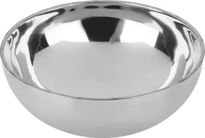 Imagen del producto de Tazón doble de acero inoxidable para sopa de fideos, alimentos y frutas (grande)