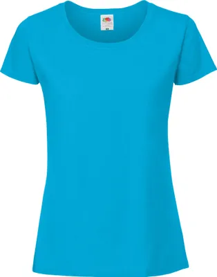 Obrázok produktu pre Dámske tričko Fruit Of The Loom Premium BC3945 (2XL) (Azure Blau)