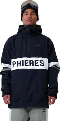Produktbild von Phantiph Snowboardhoodie, wasserfester Softshell, 15K, Halfzip, Relaxed Fit, Schwarz, L