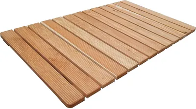 Obrázek produktu pro Podlaha pod sprchu Castelmerlino, z lavičkového dřeva, přírodní povrch, rozměry 105 x 62 cm, vhodná pro sprchové vaničky o rozměrech 120x7 cm